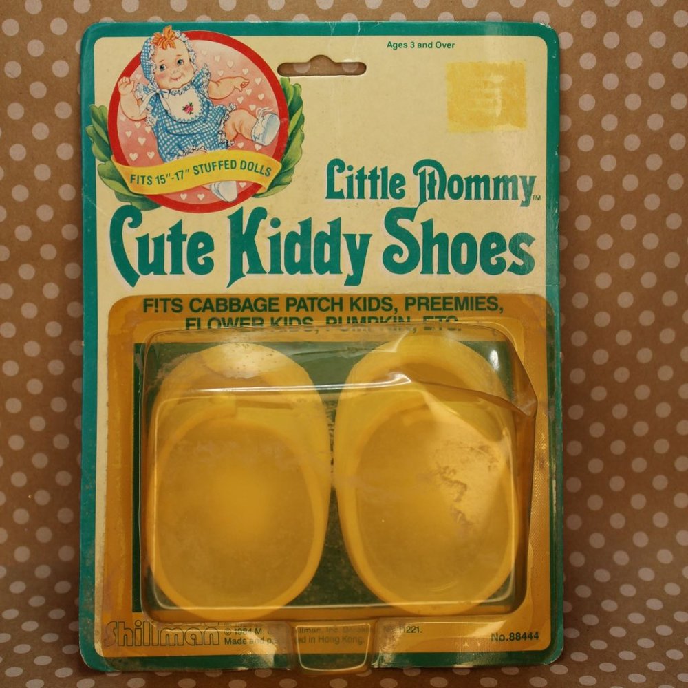 True Vintage Little Mommy Cute Kiddy Shoes Cabbage Patch Shoes 1980s